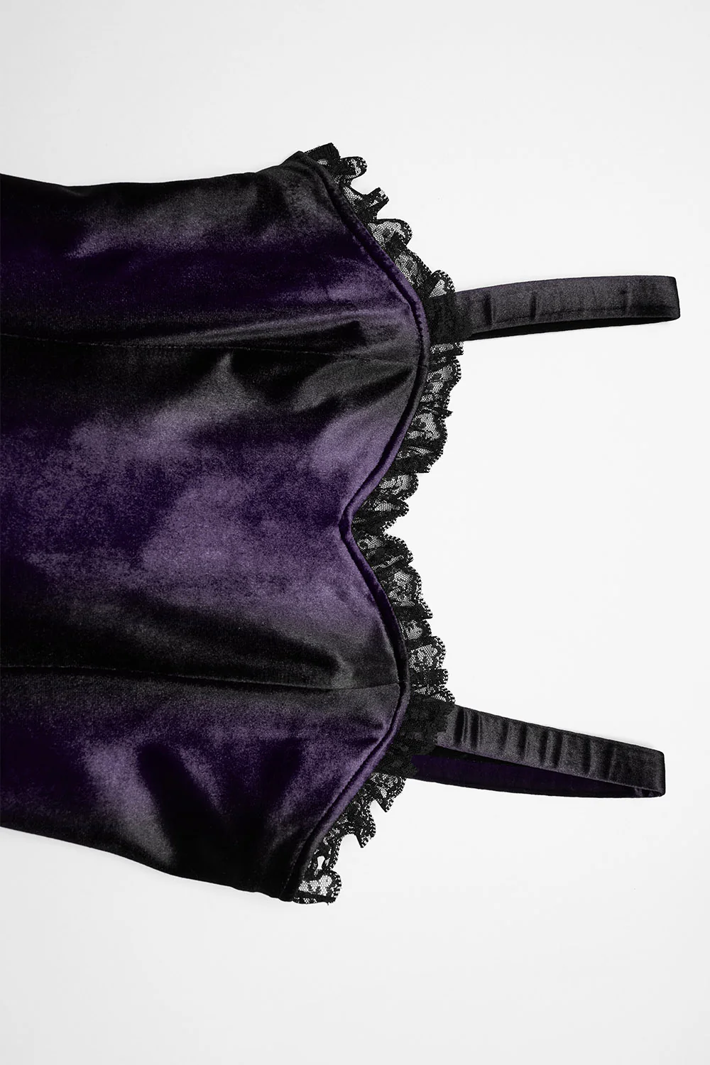 Purple Crystal Ruffled Mini Dress [Violet] - Image 5