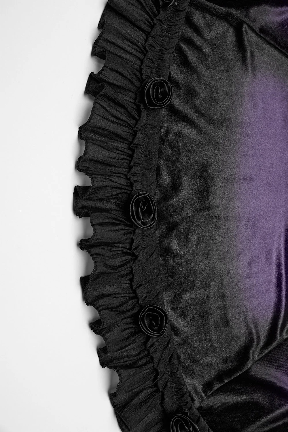 Purple Crystal Ruffled Mini Dress [Violet] - Image 6