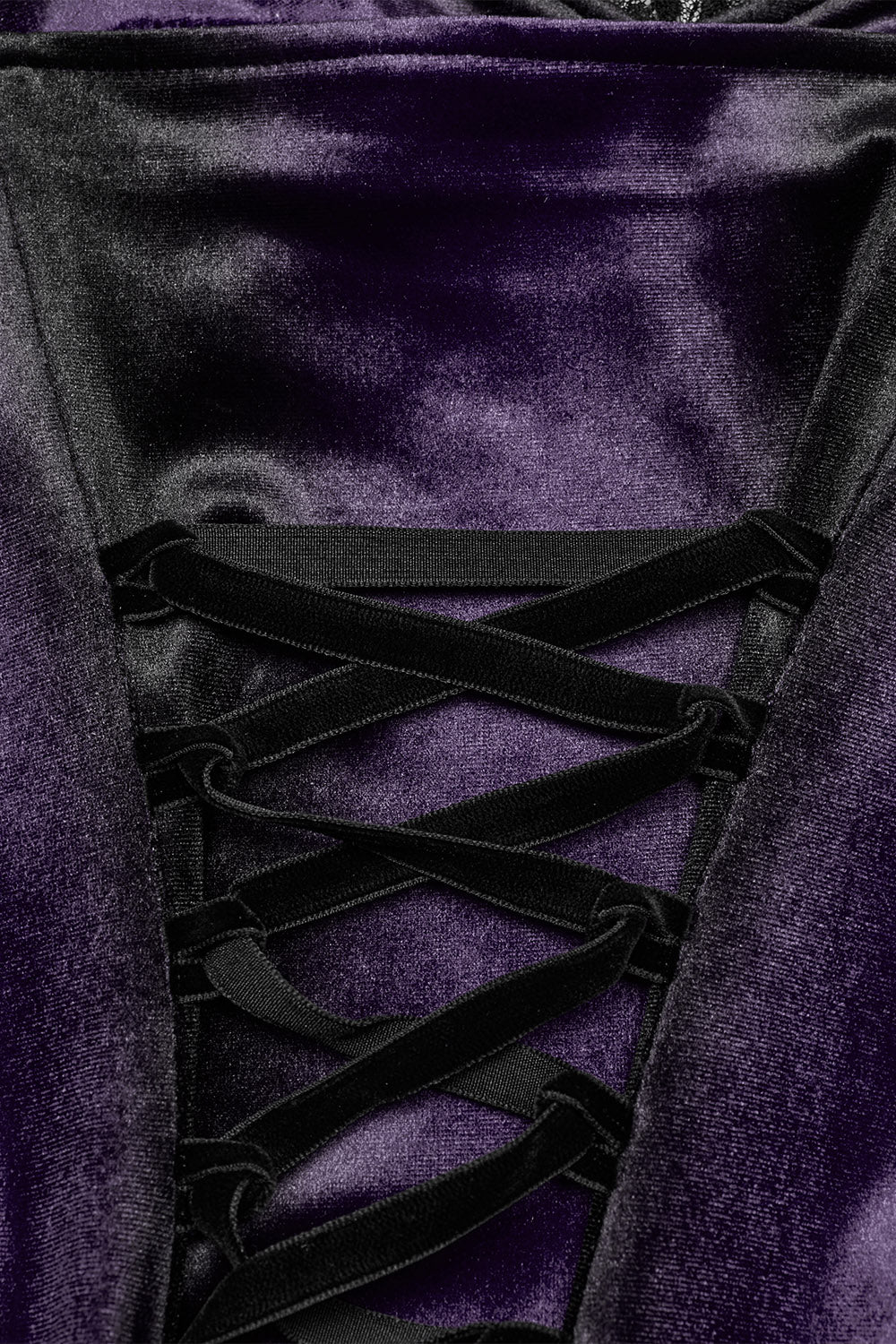 Purple Crystal Ruffled Mini Dress [Violet] - Image 7