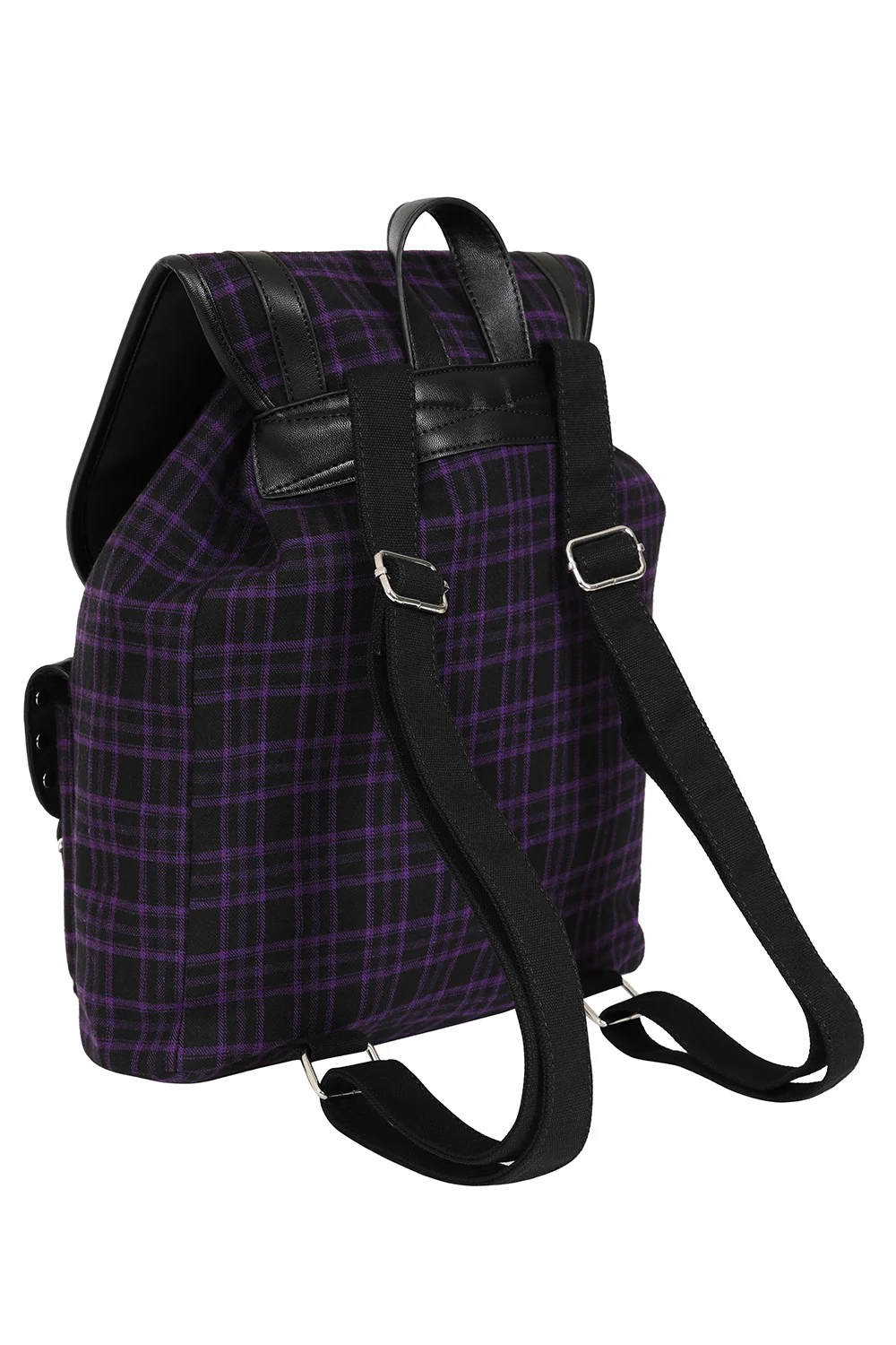 Purple Plaid Backpack - Image 2