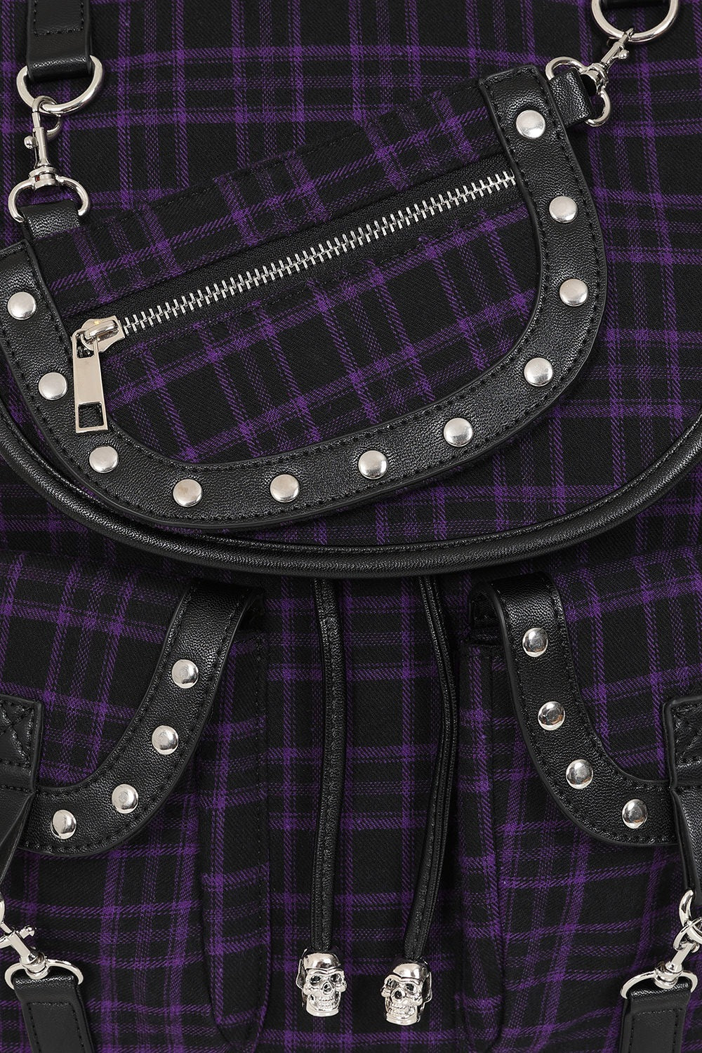 Purple Plaid Backpack - Image 3
