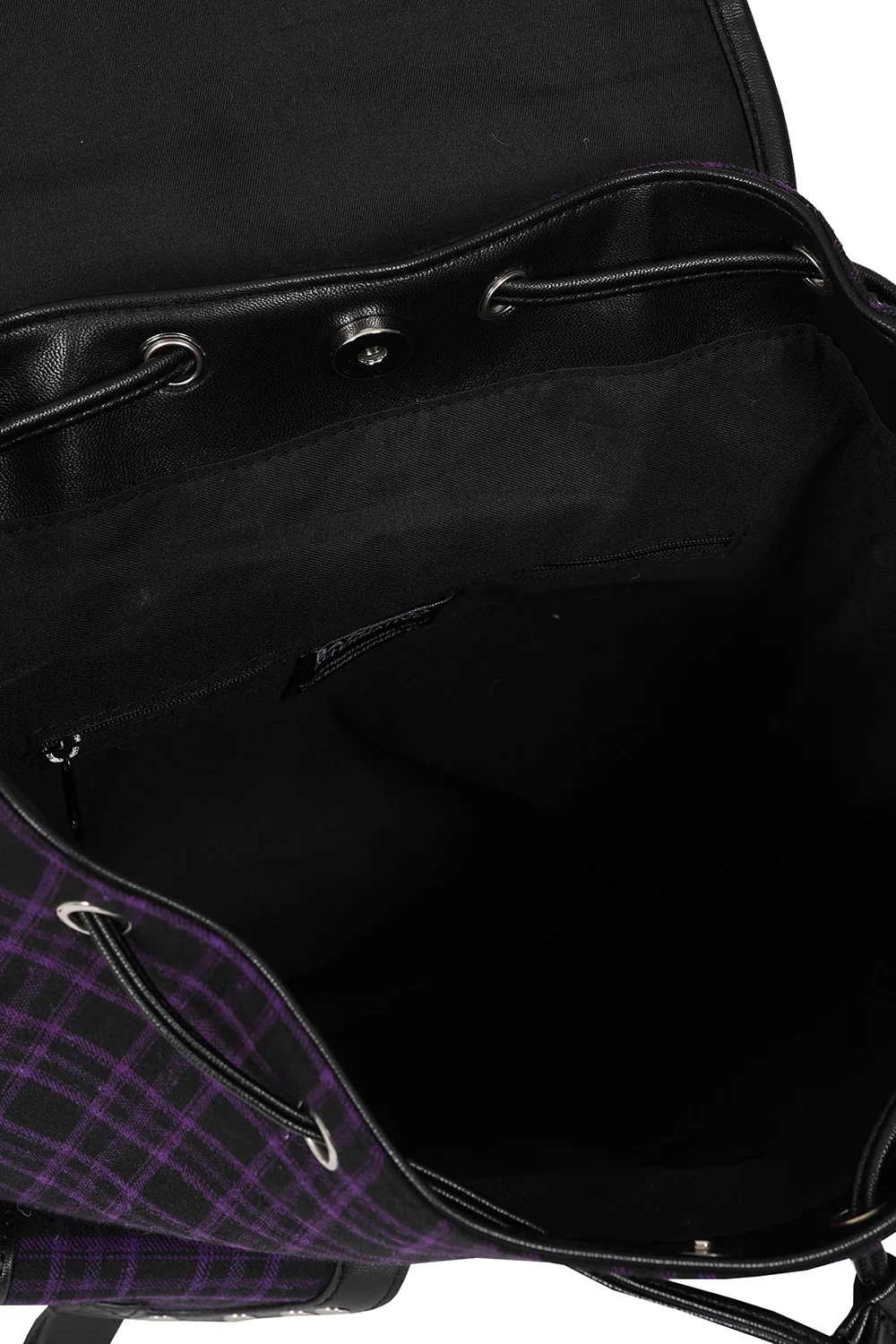 Purple Plaid Backpack - Image 4