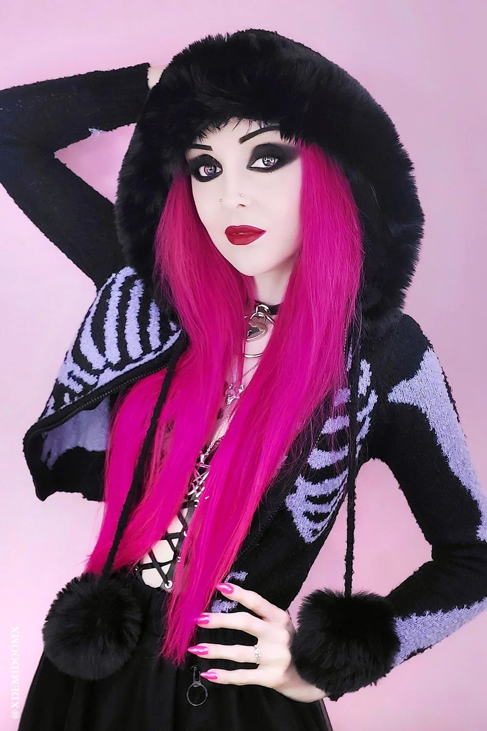 Purple Ribcage Skeleton Sweater [NO RESTOCKS] - Image 12