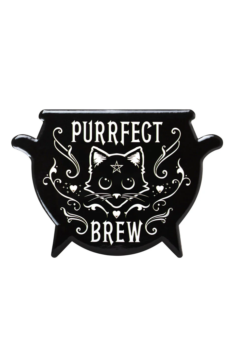 Purrfect Brew Cauldron Coaster Set - Image 2