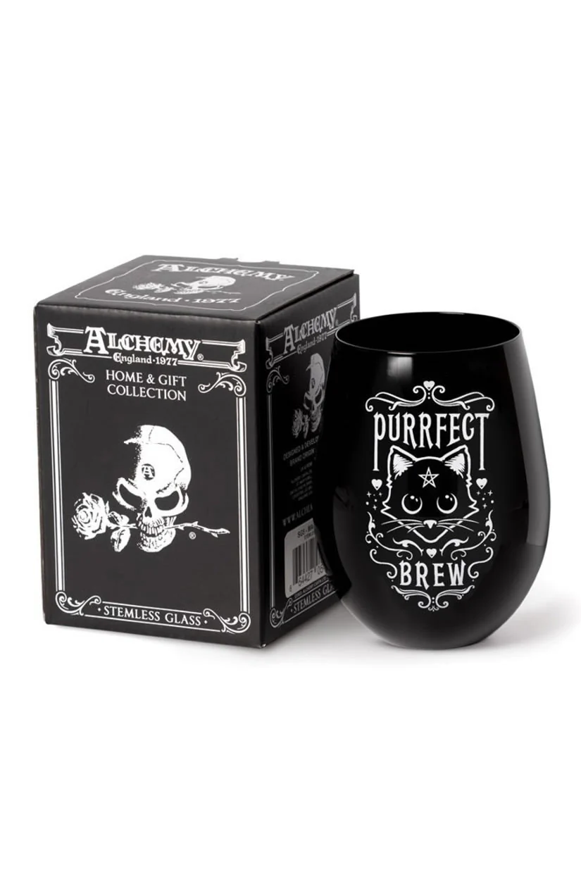 Purrfect Brew Stemless Glass - Image 3