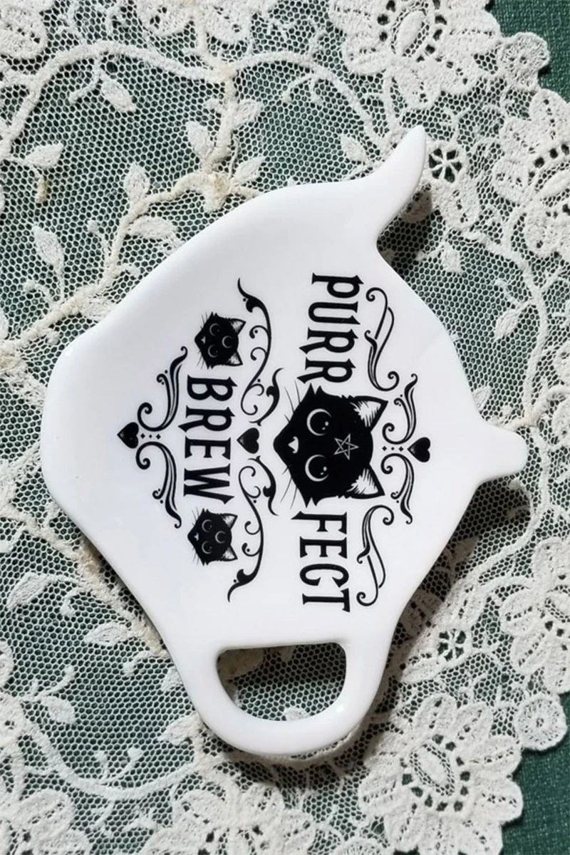 Purrfect Brew Tea Bag & Spoon Rest - Image 3