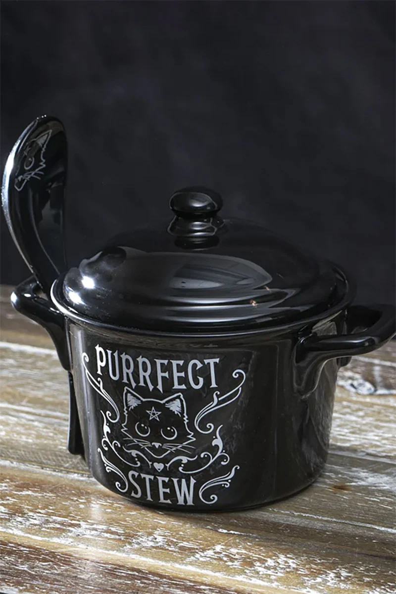 Purrfect Stew Bowl & Spoon Set - Image 2