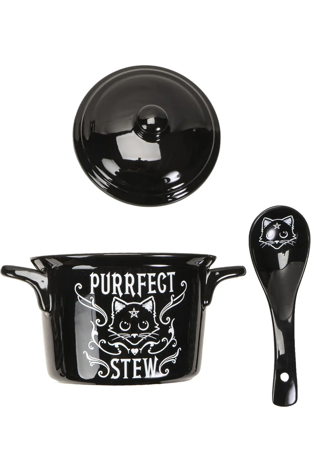 Purrfect Stew Bowl & Spoon Set - Image 3