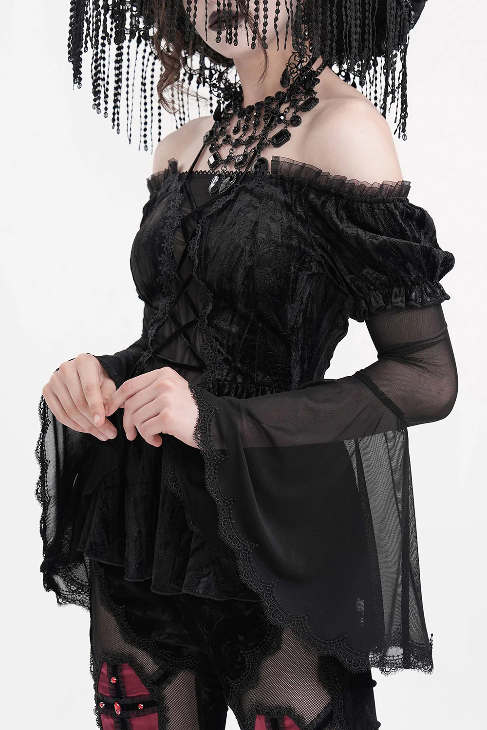 Pyretta Peplum Top - Image 3
