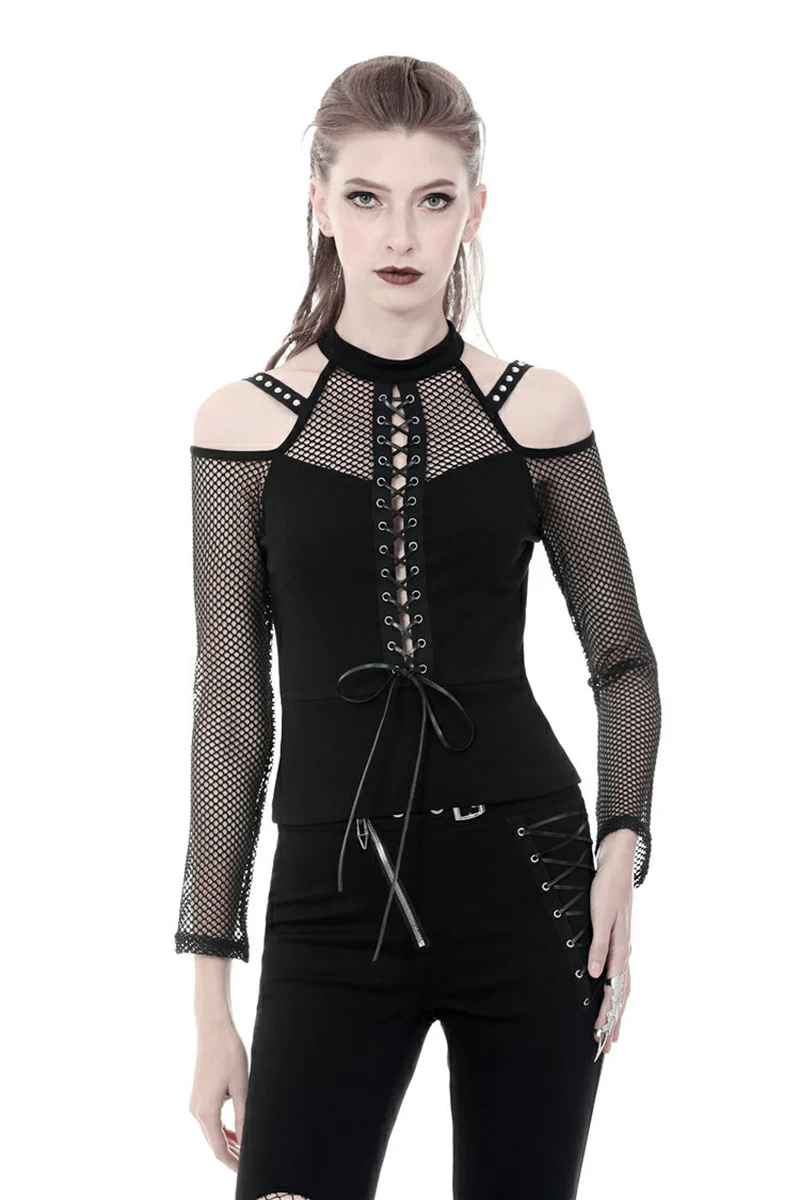 Queen of the Occult Fishnet Top - Image 3