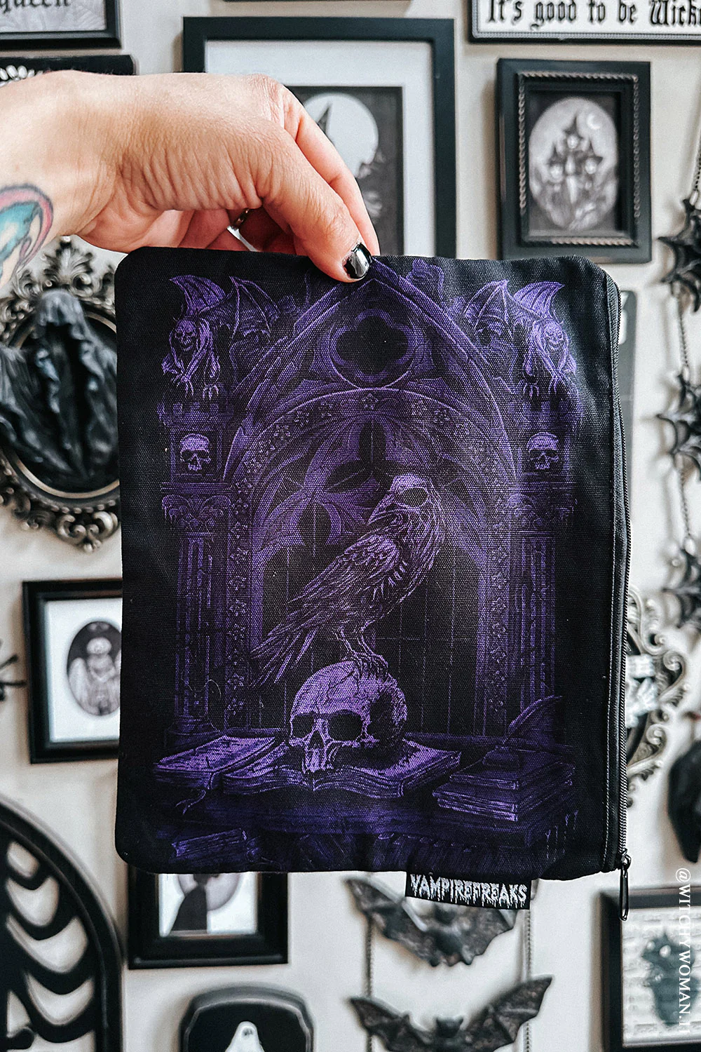 Quoth The Raven Makeup Bag [PURPLE]
