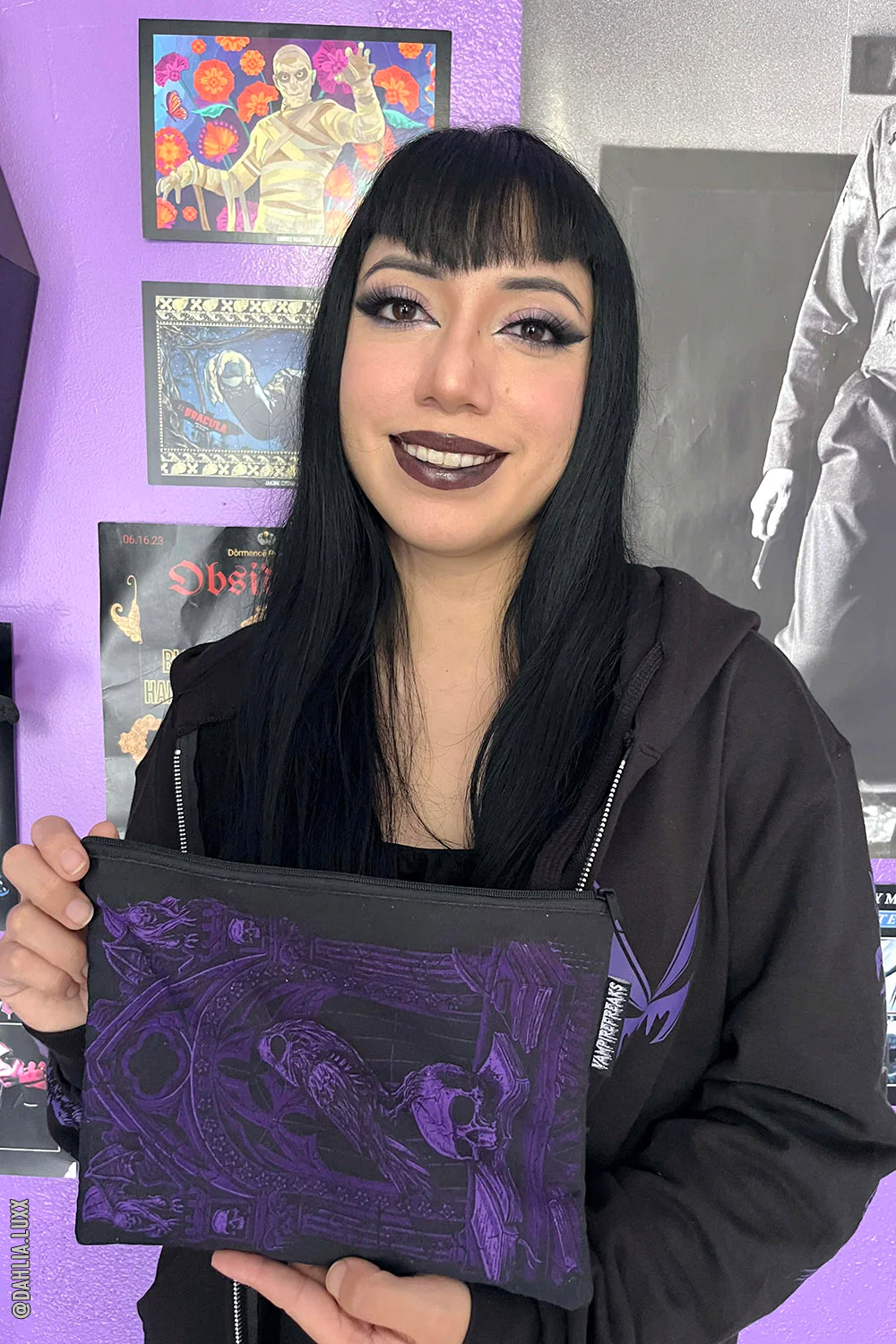 Quoth The Raven Makeup Bag [PURPLE] - Image 11