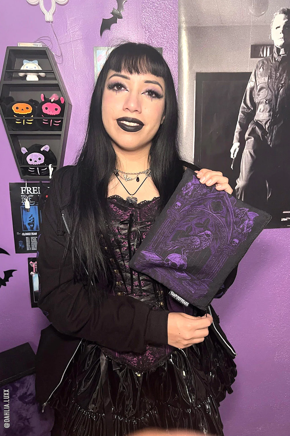 Quoth The Raven Makeup Bag [PURPLE] - Image 3