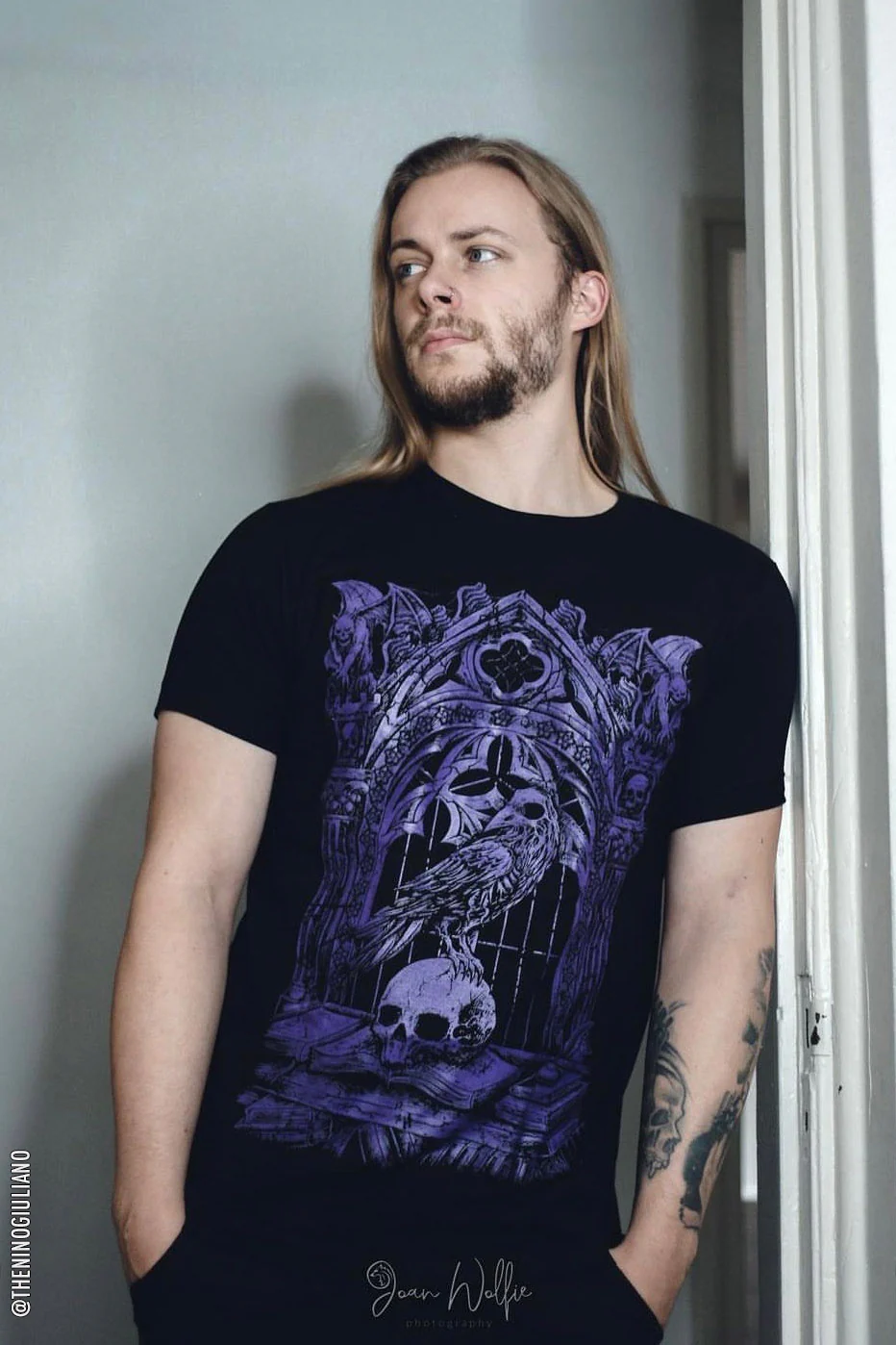 Quoth the Raven T-shirt [PURPLE] - Image 12