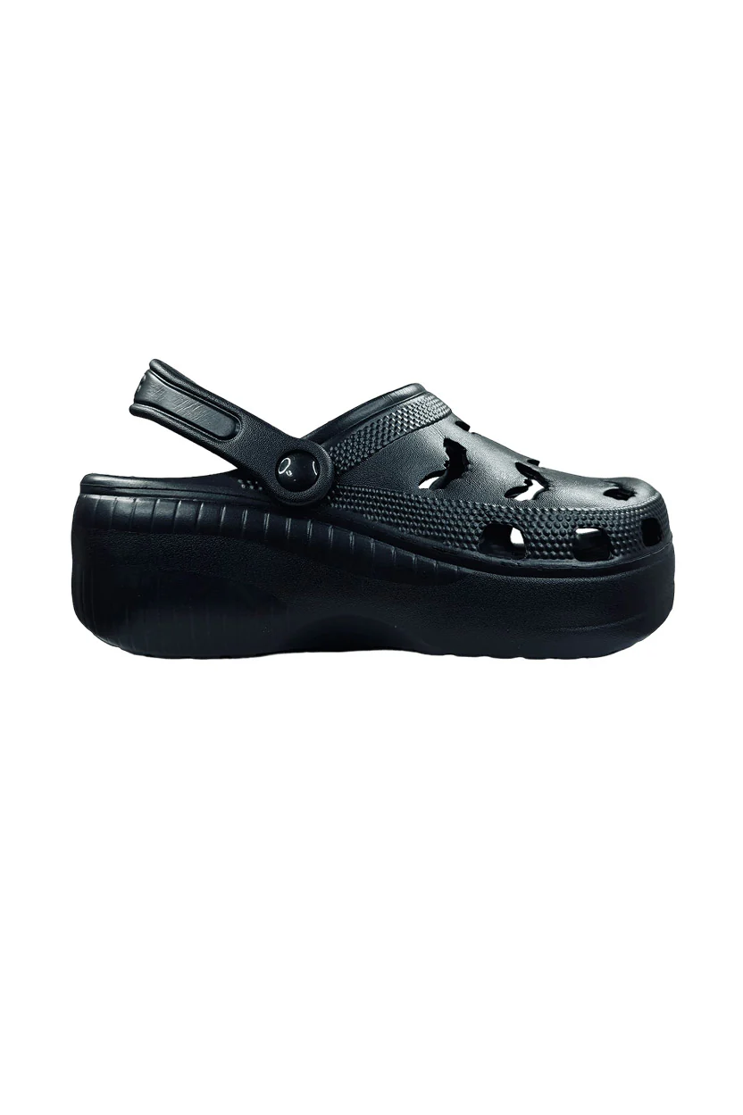 R.I.P.S Bat Goth Clogs [Black] - Image 3