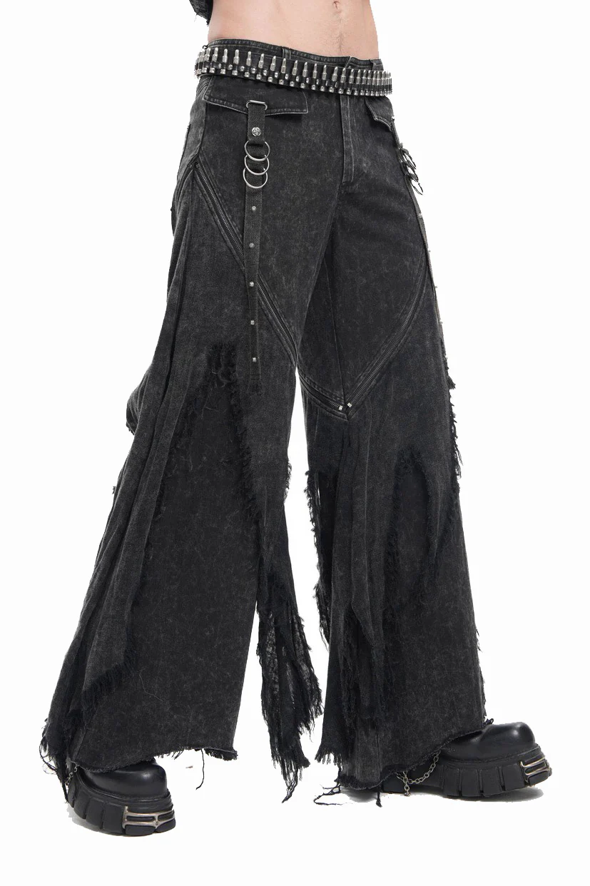 Ragged Bones Ripped Baggy Pants - Image 3