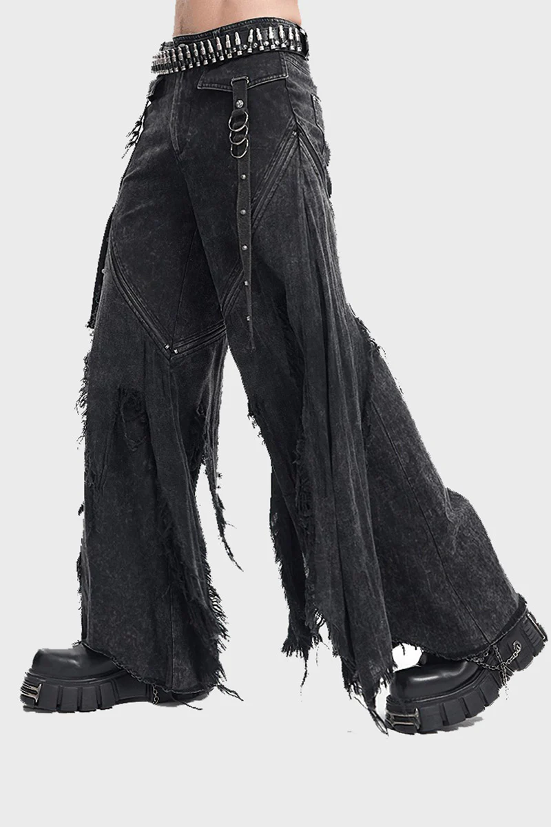 Ragged Bones Ripped Baggy Pants - Image 4