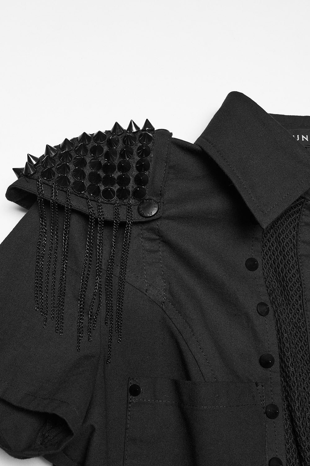 Raven Claws Top with Spiked Shoulder Epaulets - Image 2