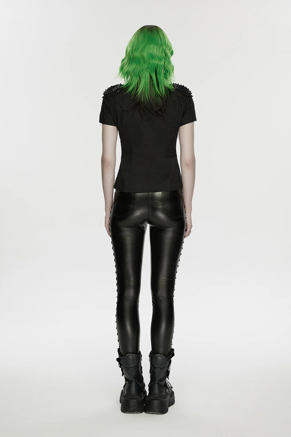 Raven Claws Top with Spiked Shoulder Epaulets - Image 6