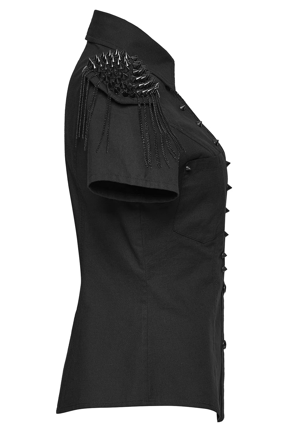 Raven Claws Top with Spiked Shoulder Epaulets - Image 8