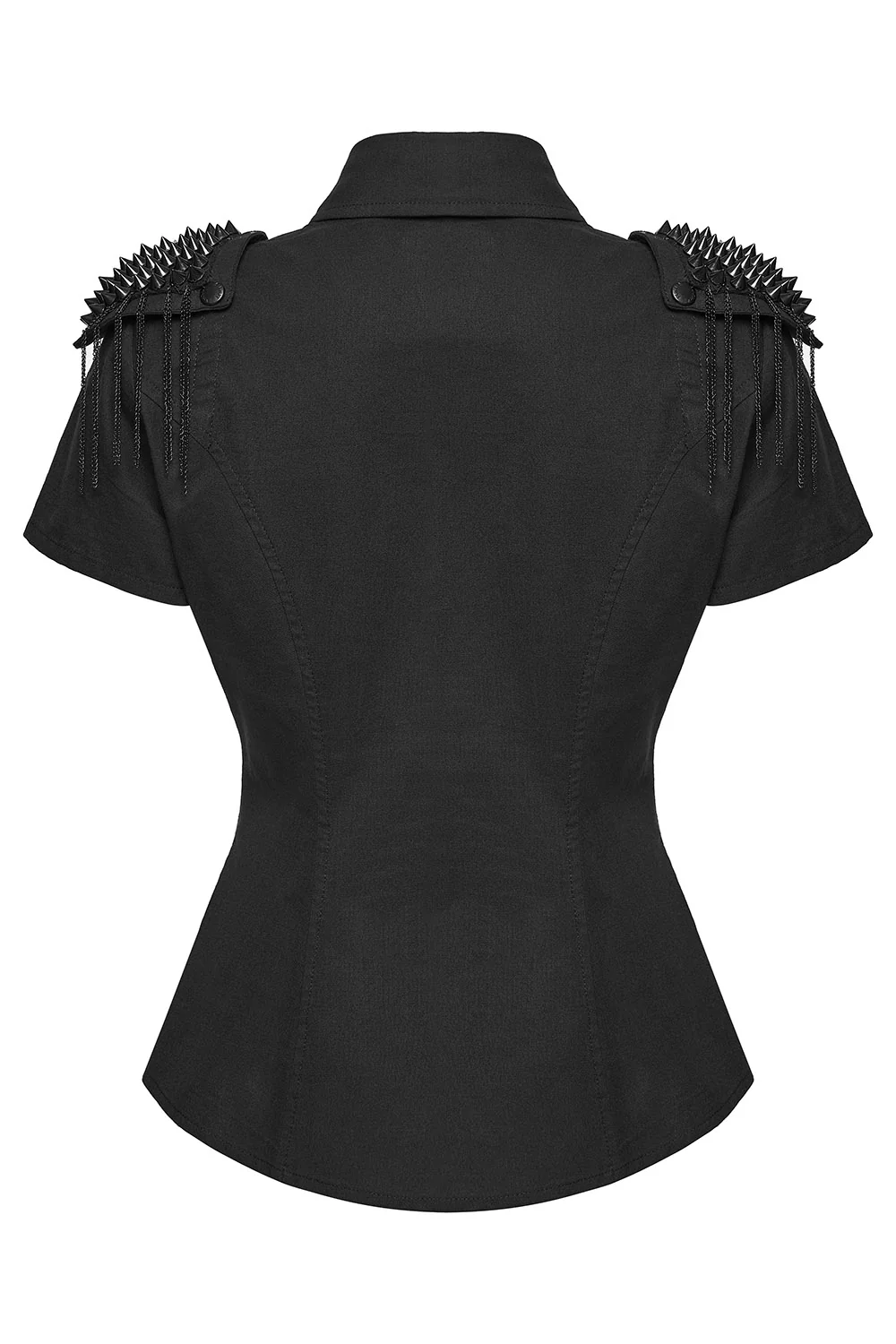Raven Claws Top with Spiked Shoulder Epaulets - Image 9
