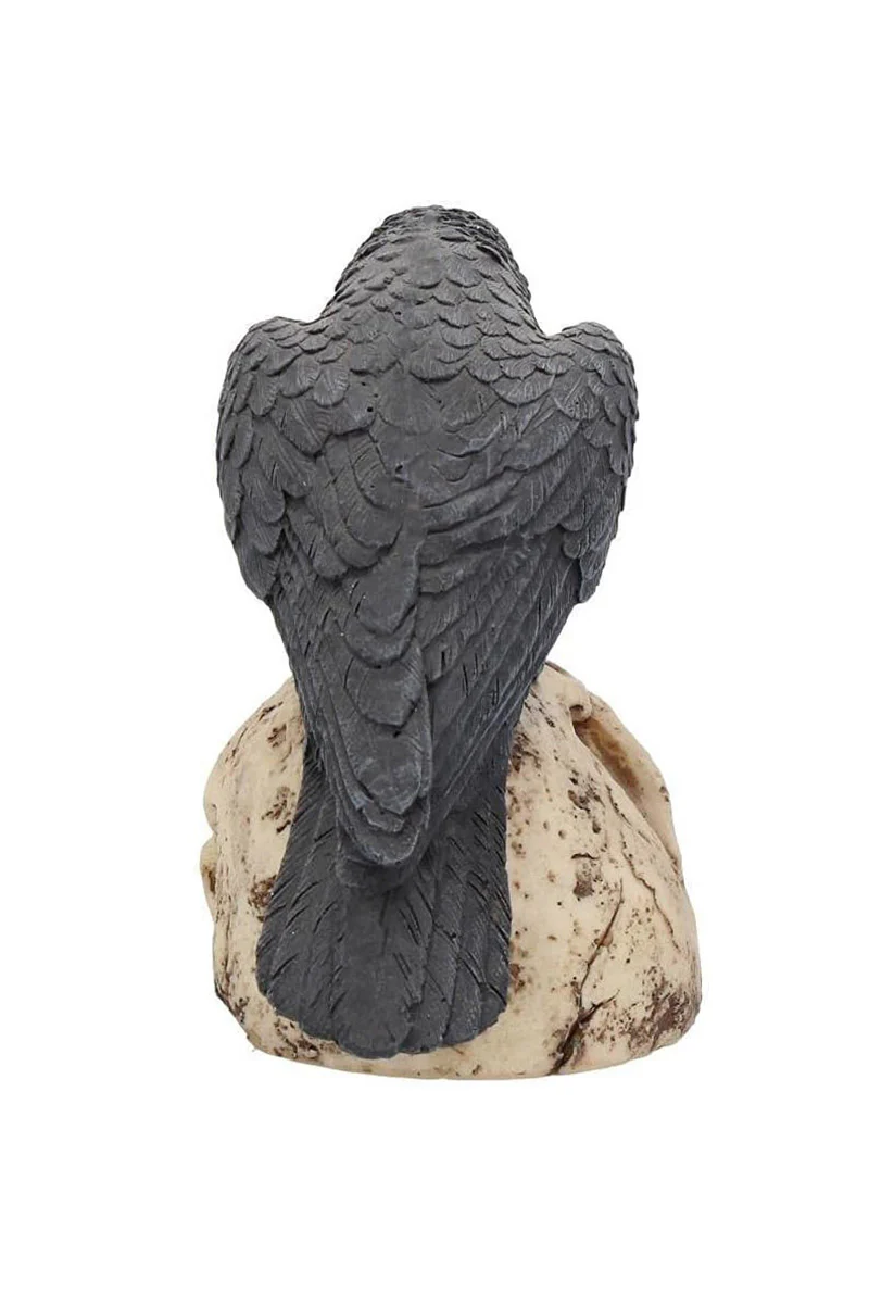 Raven On Skull Statue - Image 3
