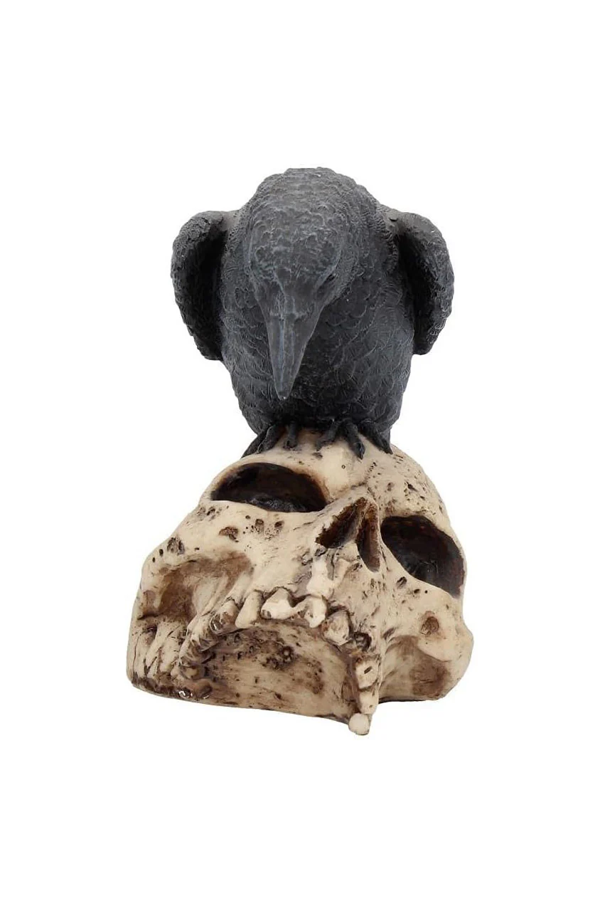 Raven On Skull Statue - Image 5