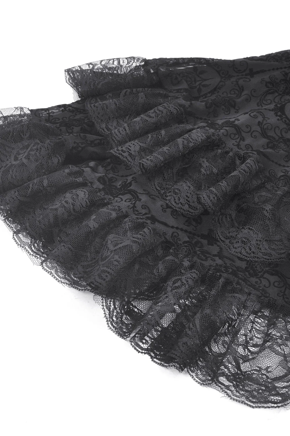 Ravencrest Layered Lace Sleeve Dress - Image 11