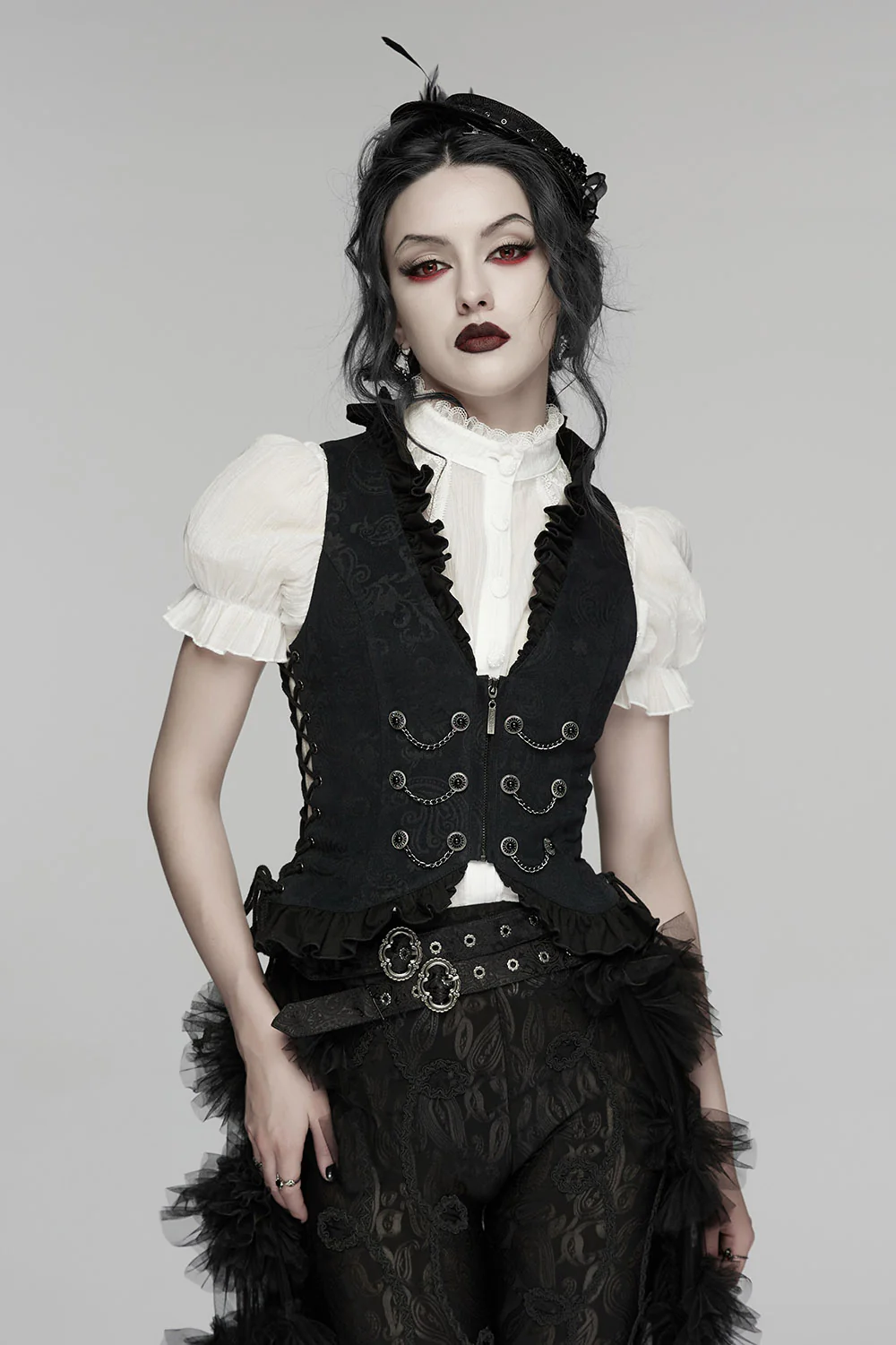 Ravenlace Ruffled Waistcoat