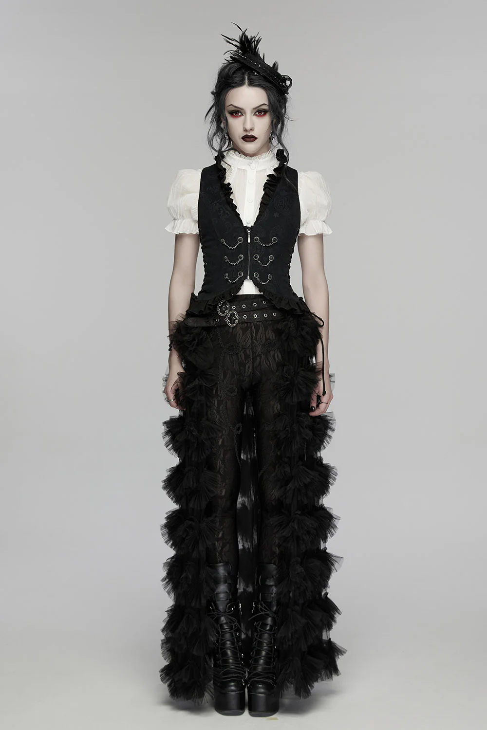 Ravenlace Ruffled Waistcoat - Image 4