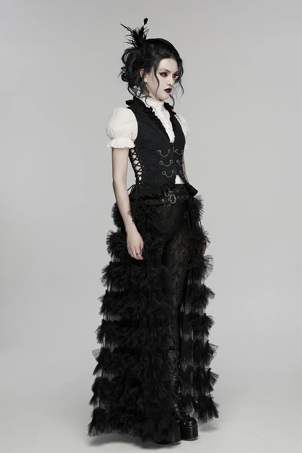 Ravenlace Ruffled Waistcoat - Image 5