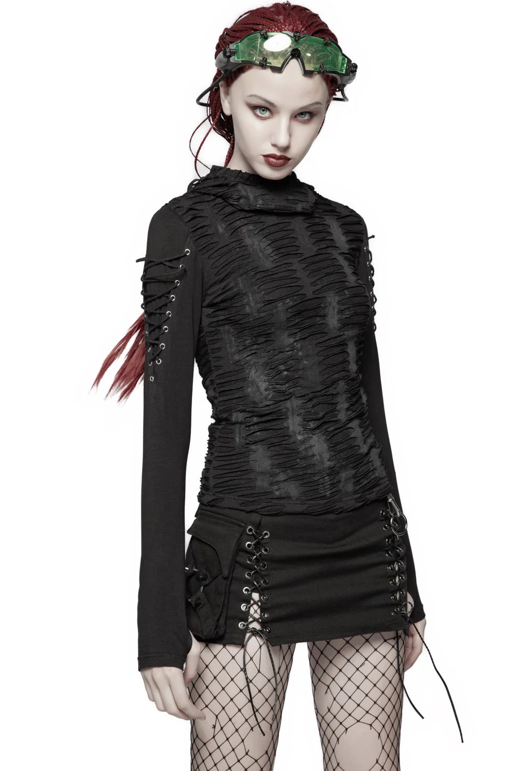 Ravenshade Distressed Hooded Top
