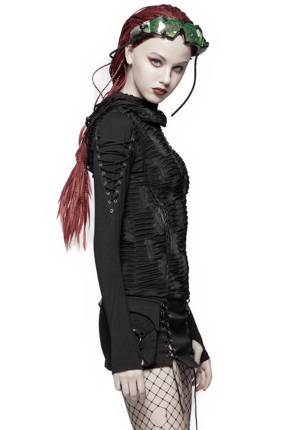 Ravenshade Distressed Hooded Top - Image 2