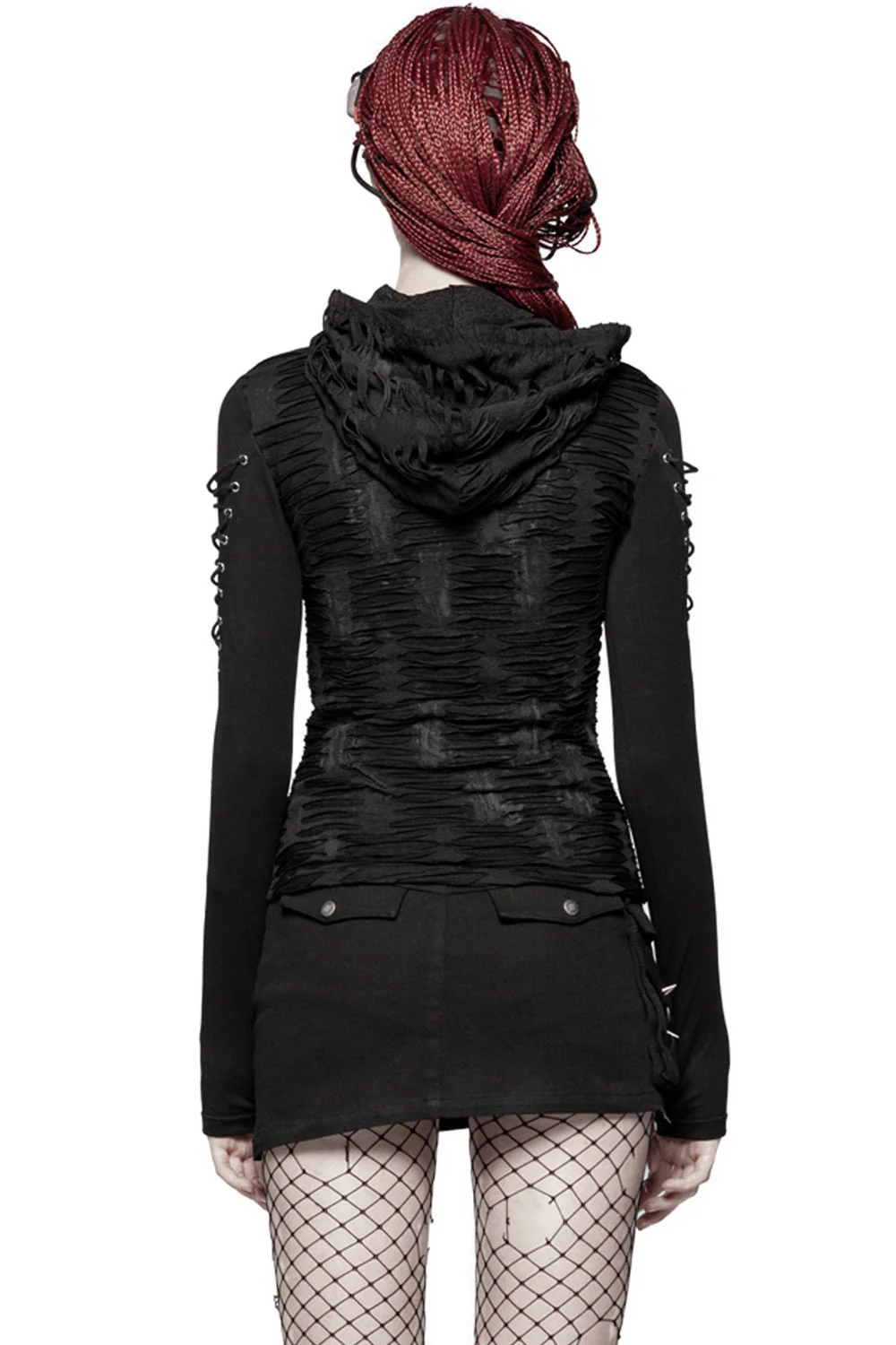 Ravenshade Distressed Hooded Top - Image 3