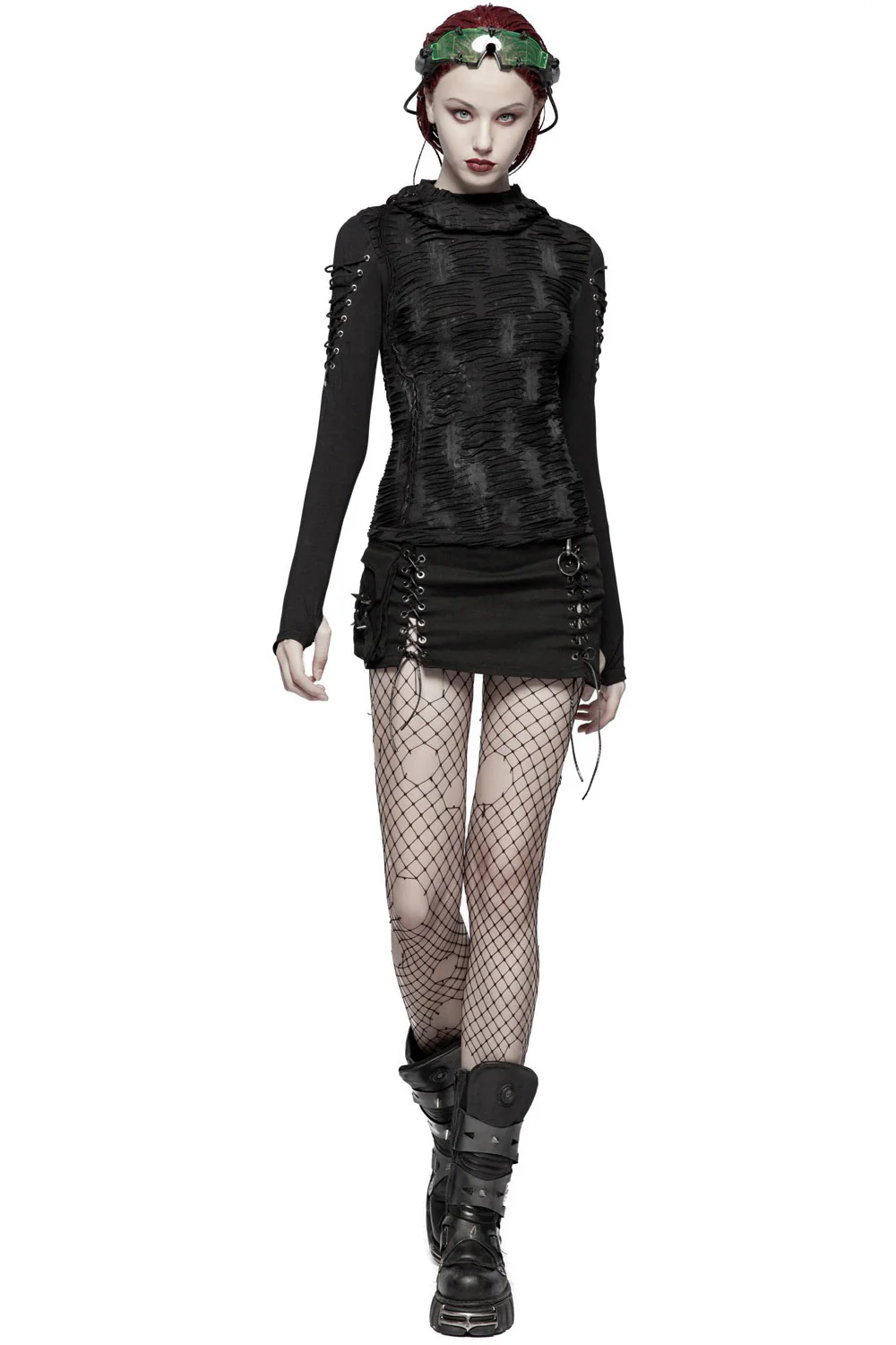 Ravenshade Distressed Hooded Top - Image 5