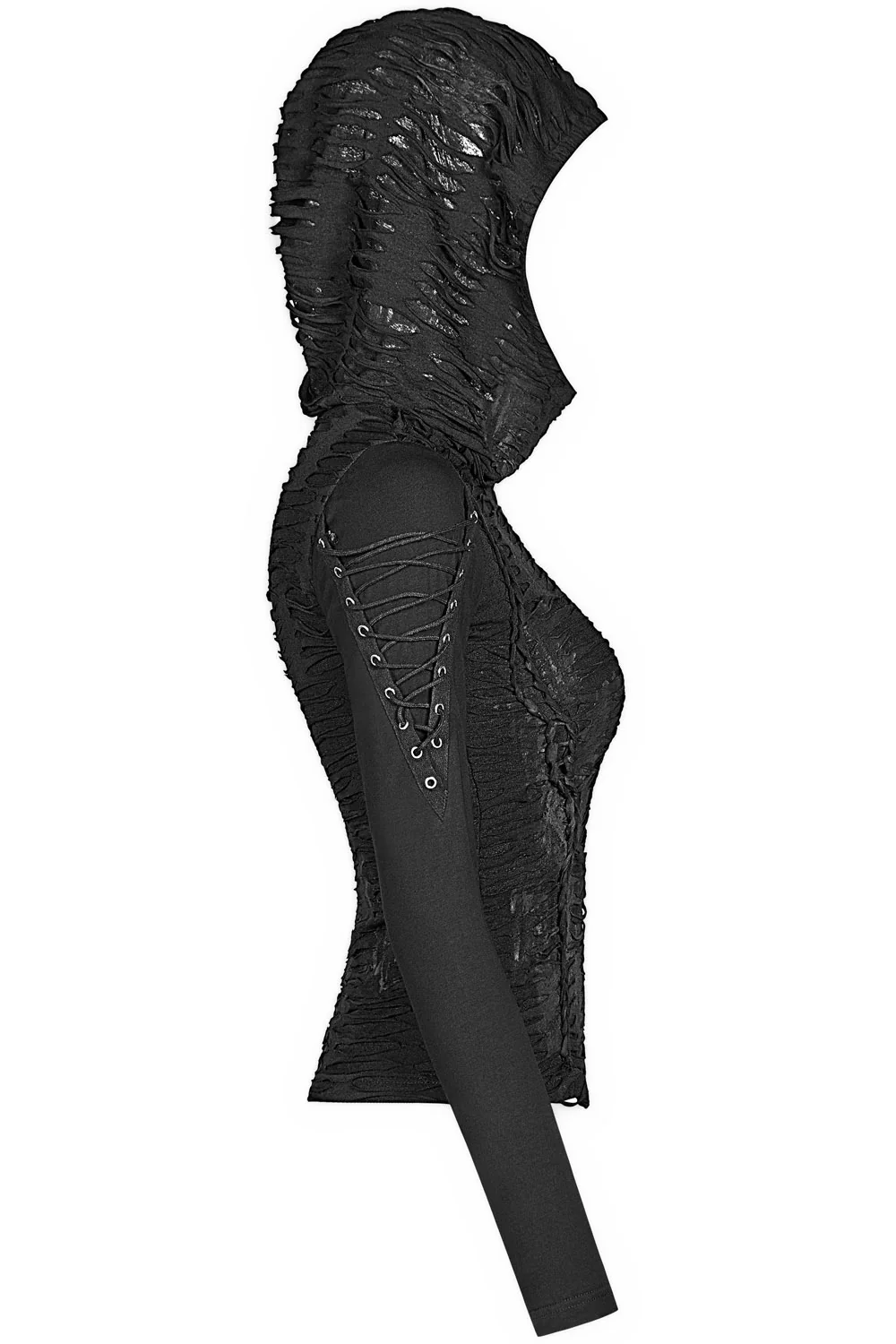 Ravenshade Distressed Hooded Top - Image 7