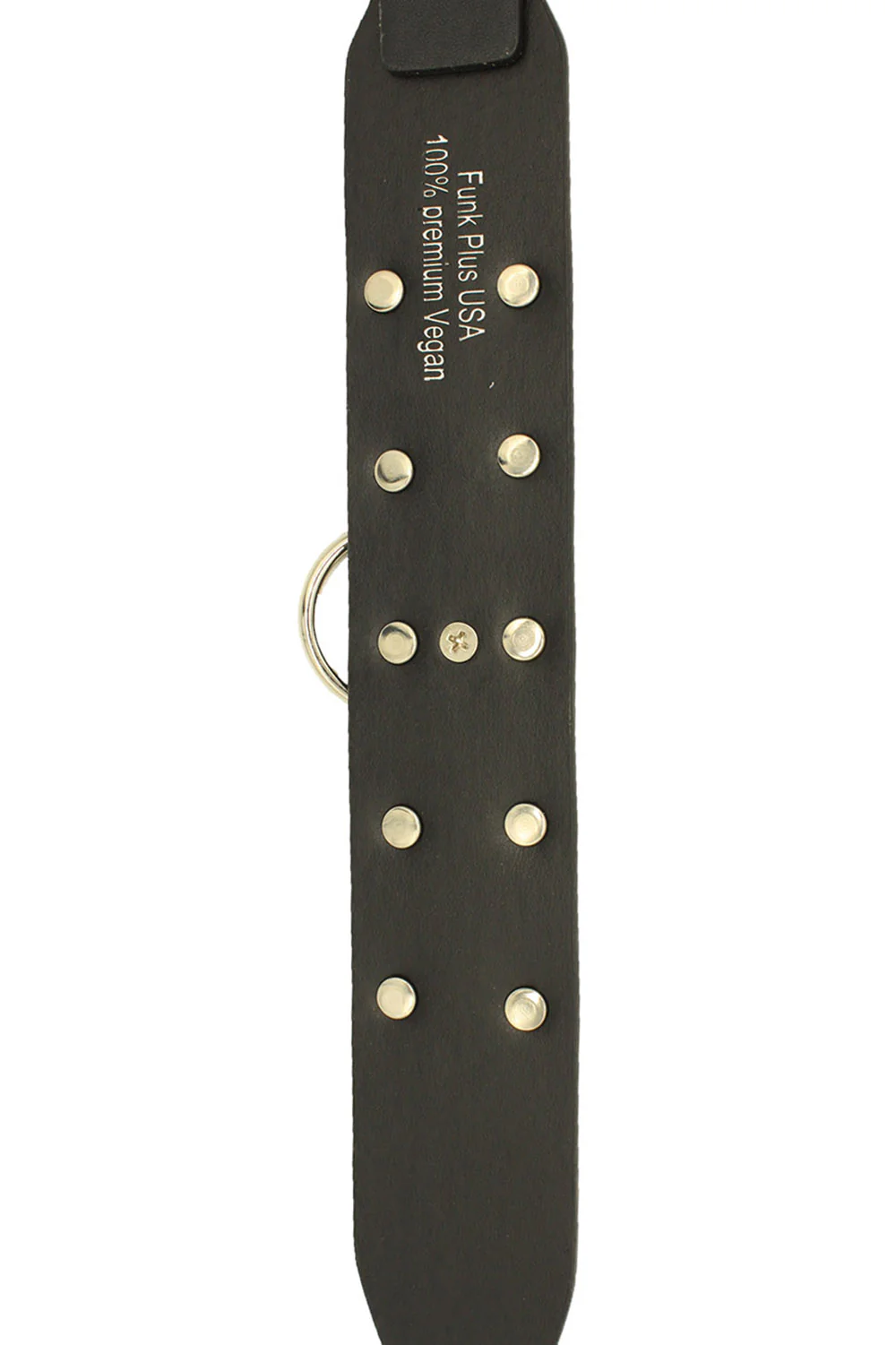 Razor Blade Bondage Black Leather Collar - Image 6