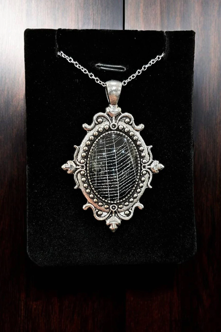Real Spiderweb Filigree Small Cabochon [Silver-Style 2]