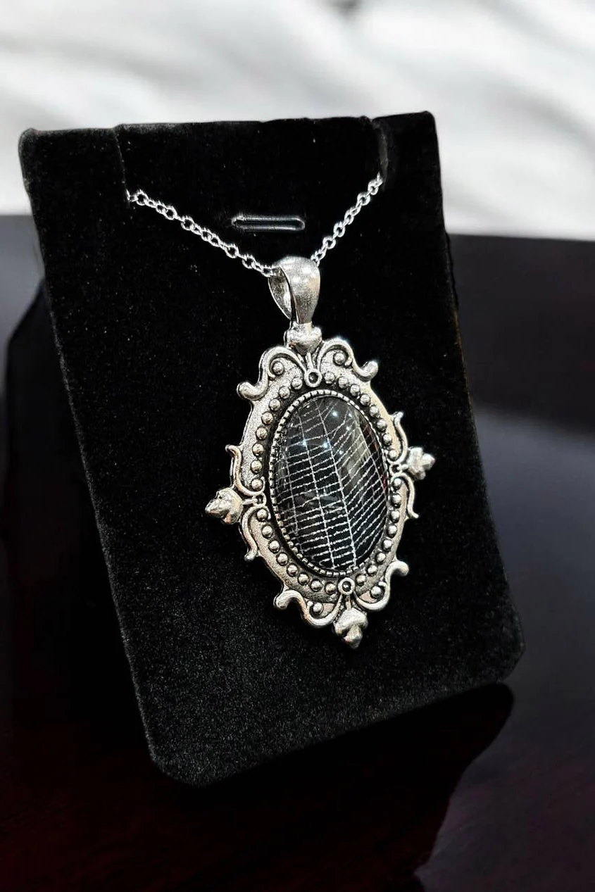 Real Spiderweb Filigree Small Cabochon [Silver-Style 2] - Image 3