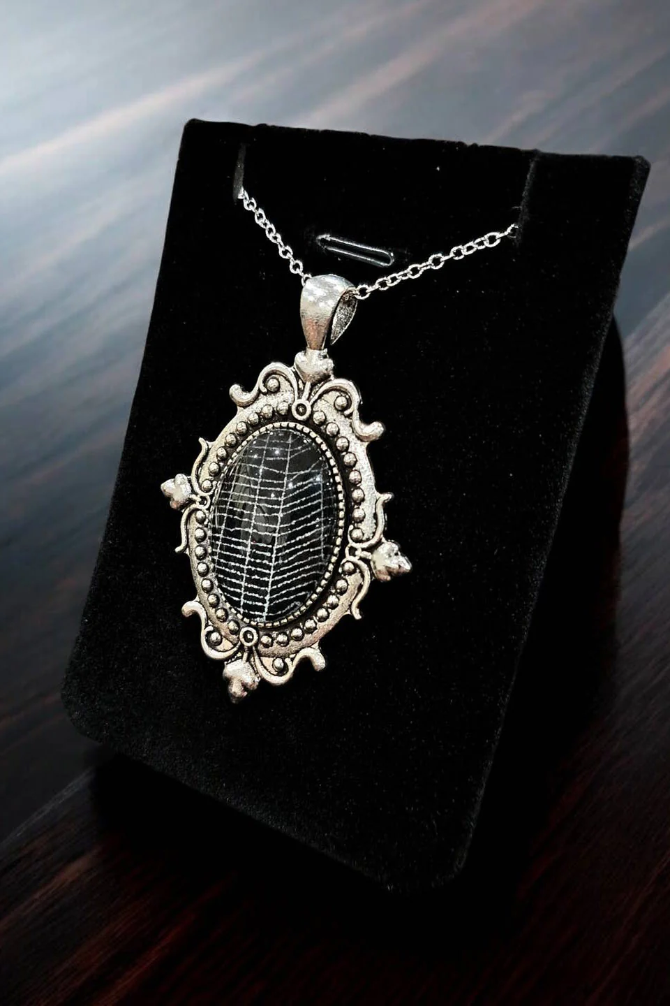 Real Spiderweb Filigree Small Cabochon [Silver-Style 2] - Image 4