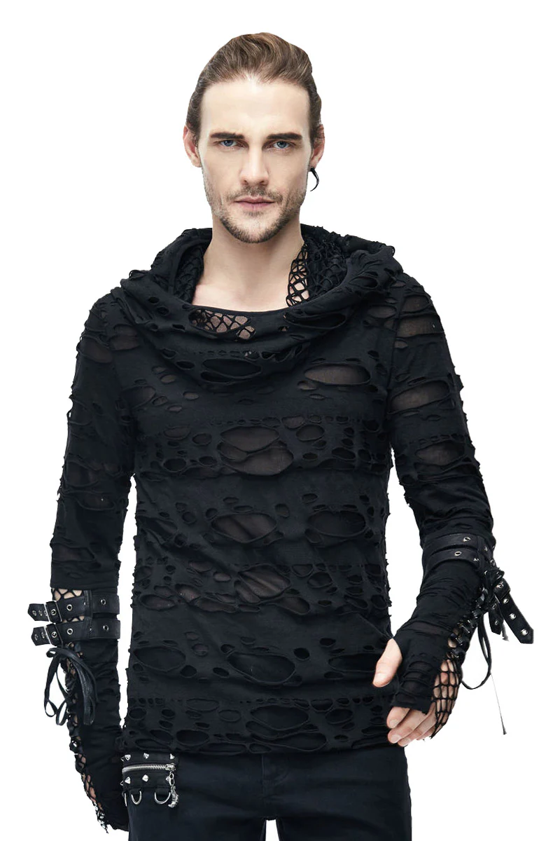 No Creed Hooded Punk Top - Image 2