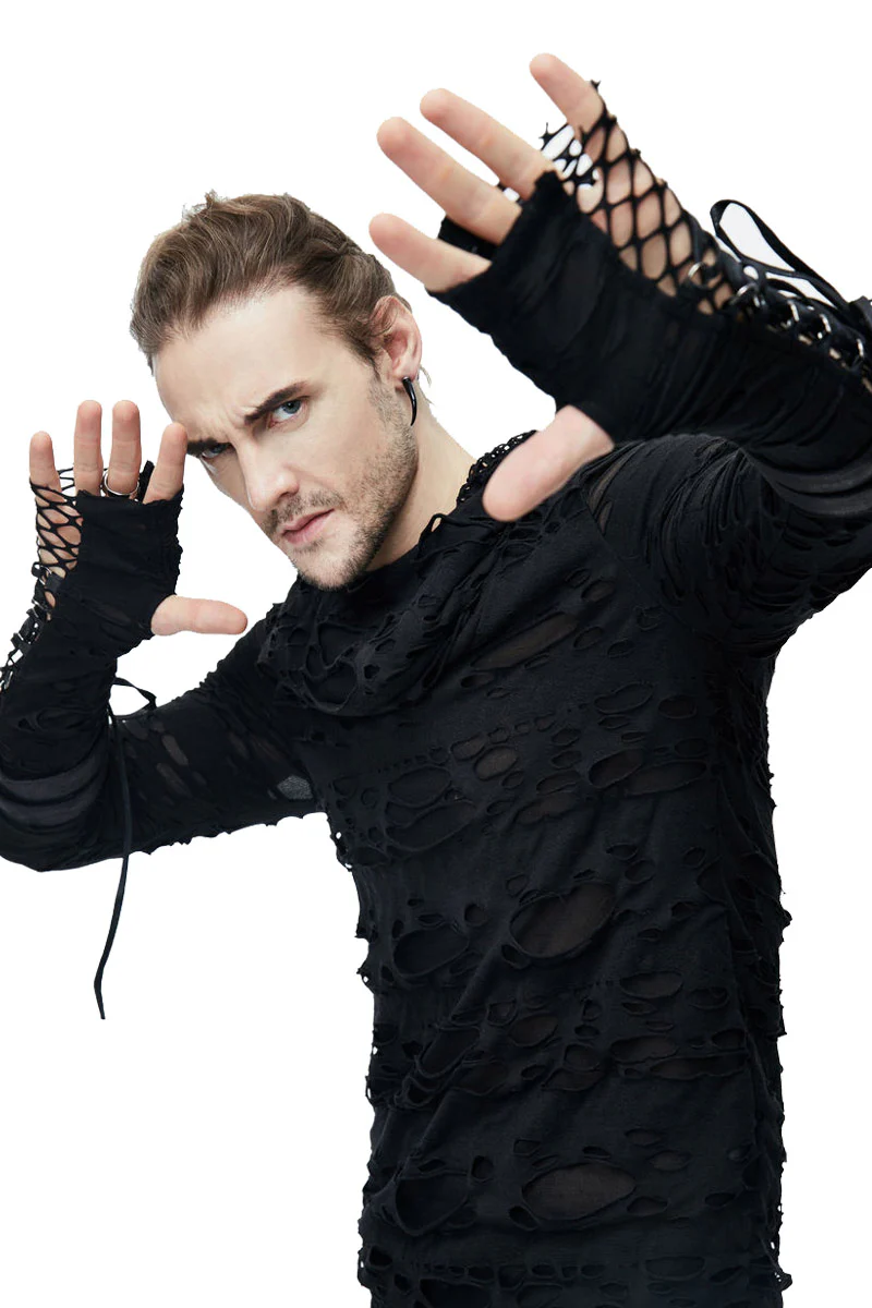No Creed Hooded Punk Top - Image 3