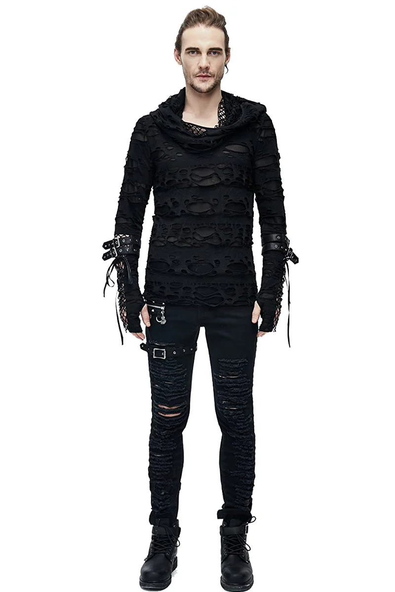 No Creed Hooded Punk Top - Image 4