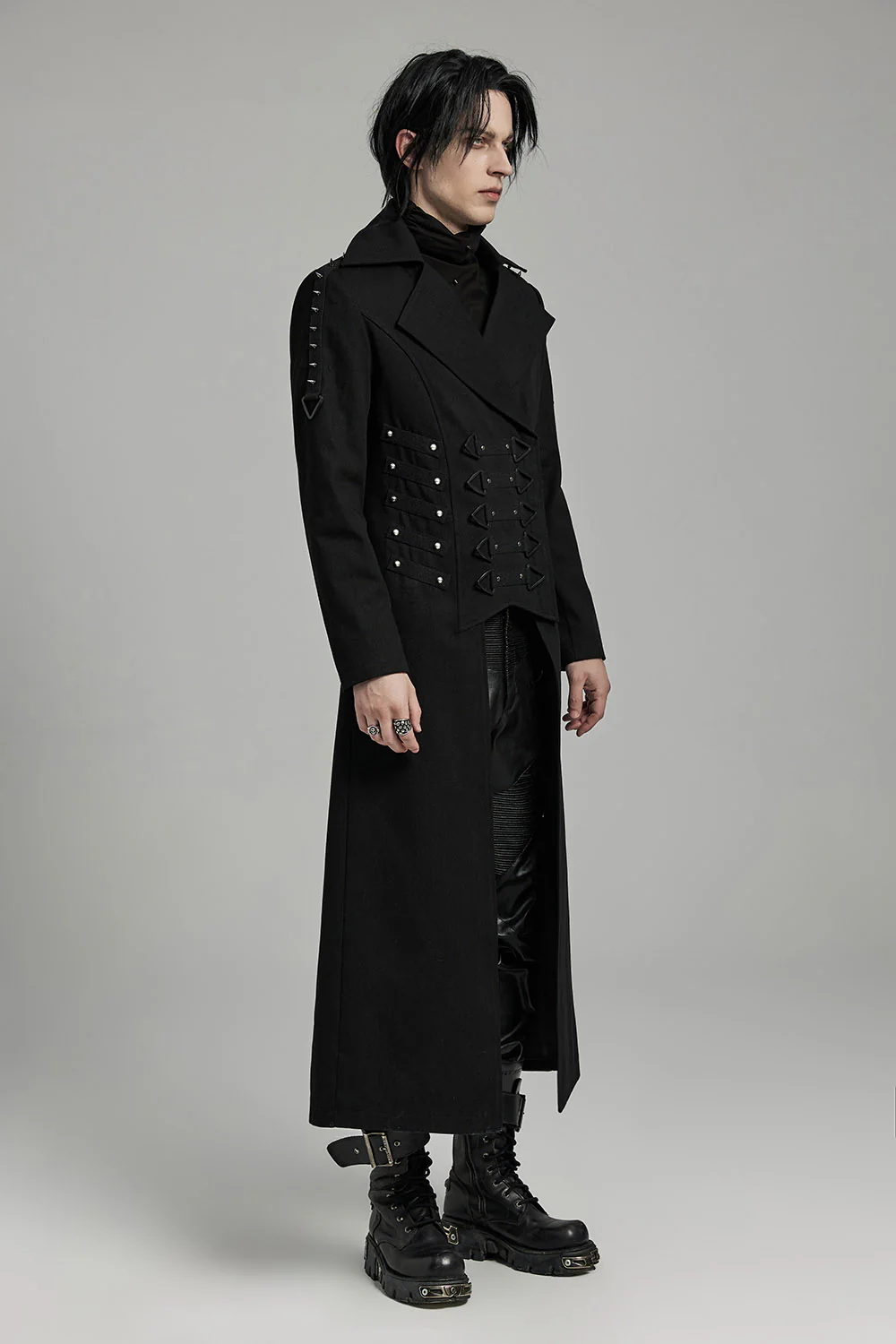 Rigor Mortis Spiked Trench Coat - Image 4