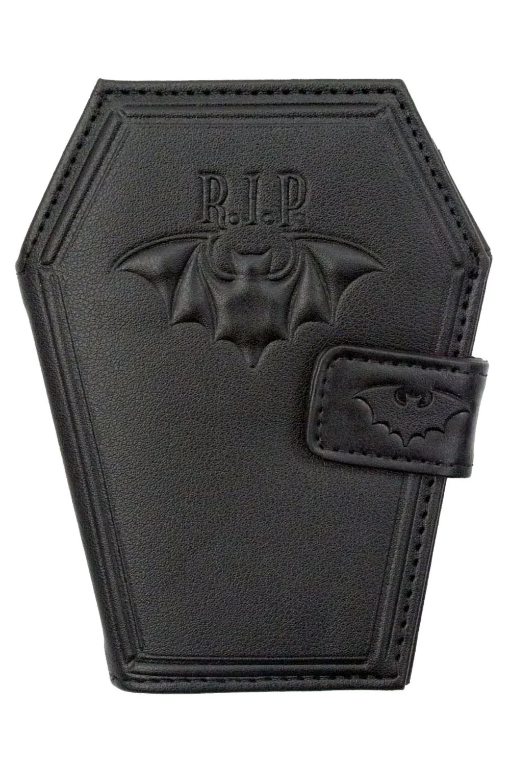 RIP Bat Embossed Coffin Wallet - Image 2