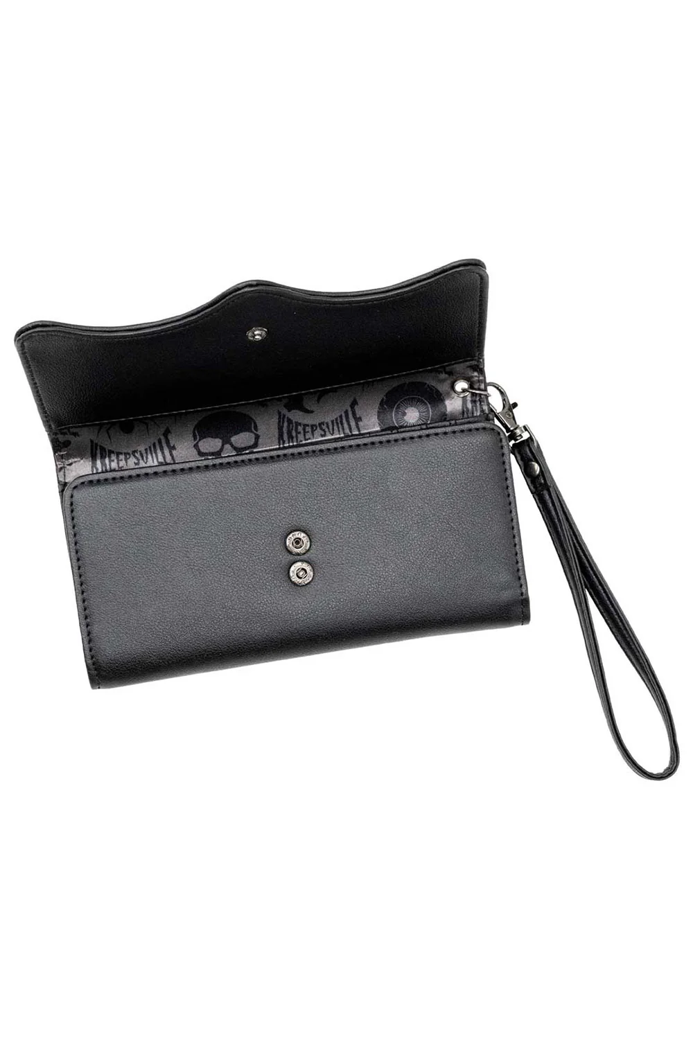 RIP Bat Embossed Trifold Wallet - Image 3