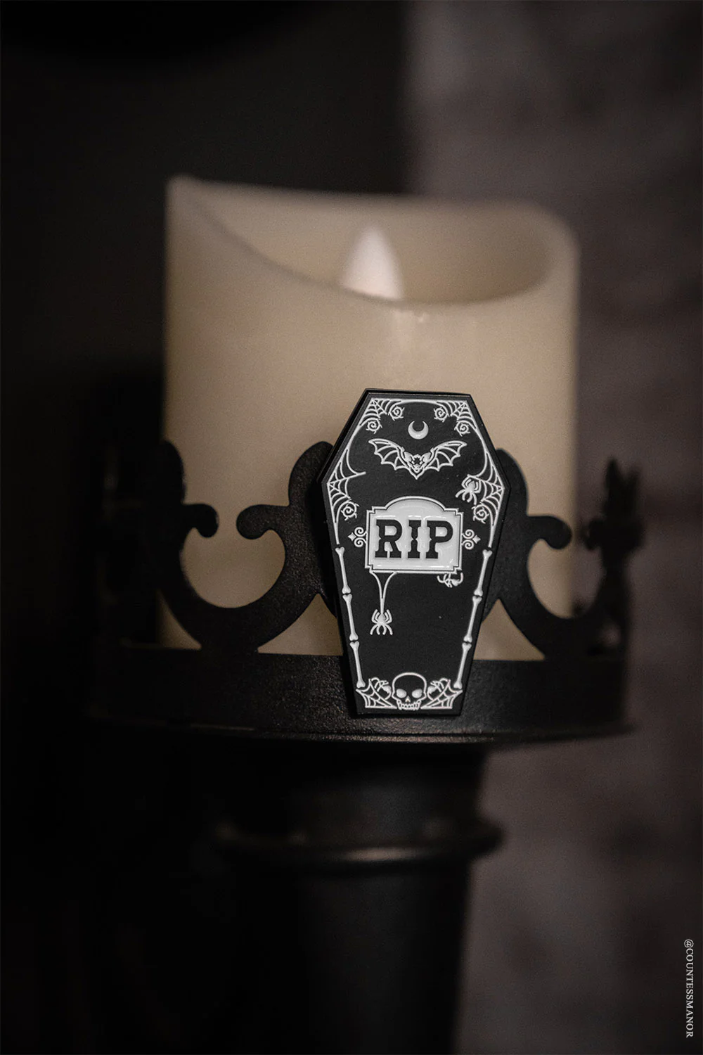 RIP Coffin Enamel Pin - Image 2