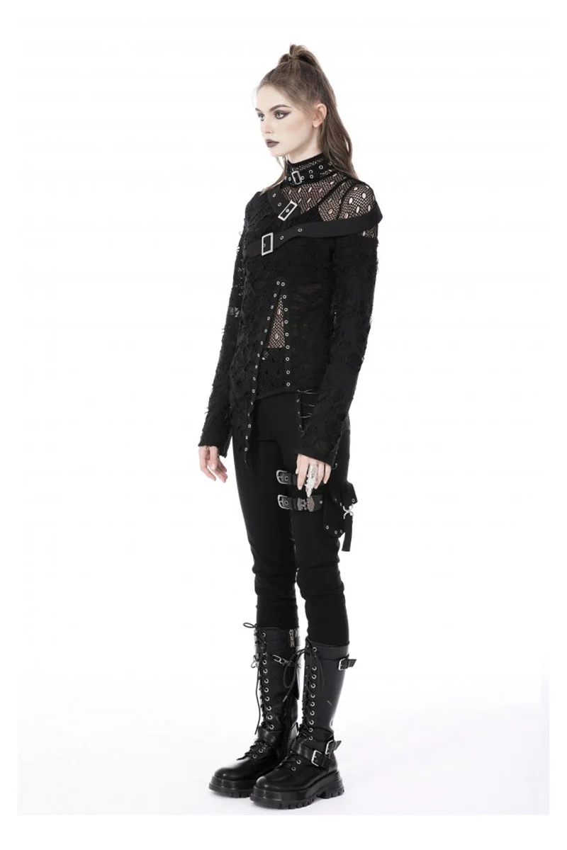 RIP to Shreds Fishnet Top - Image 4