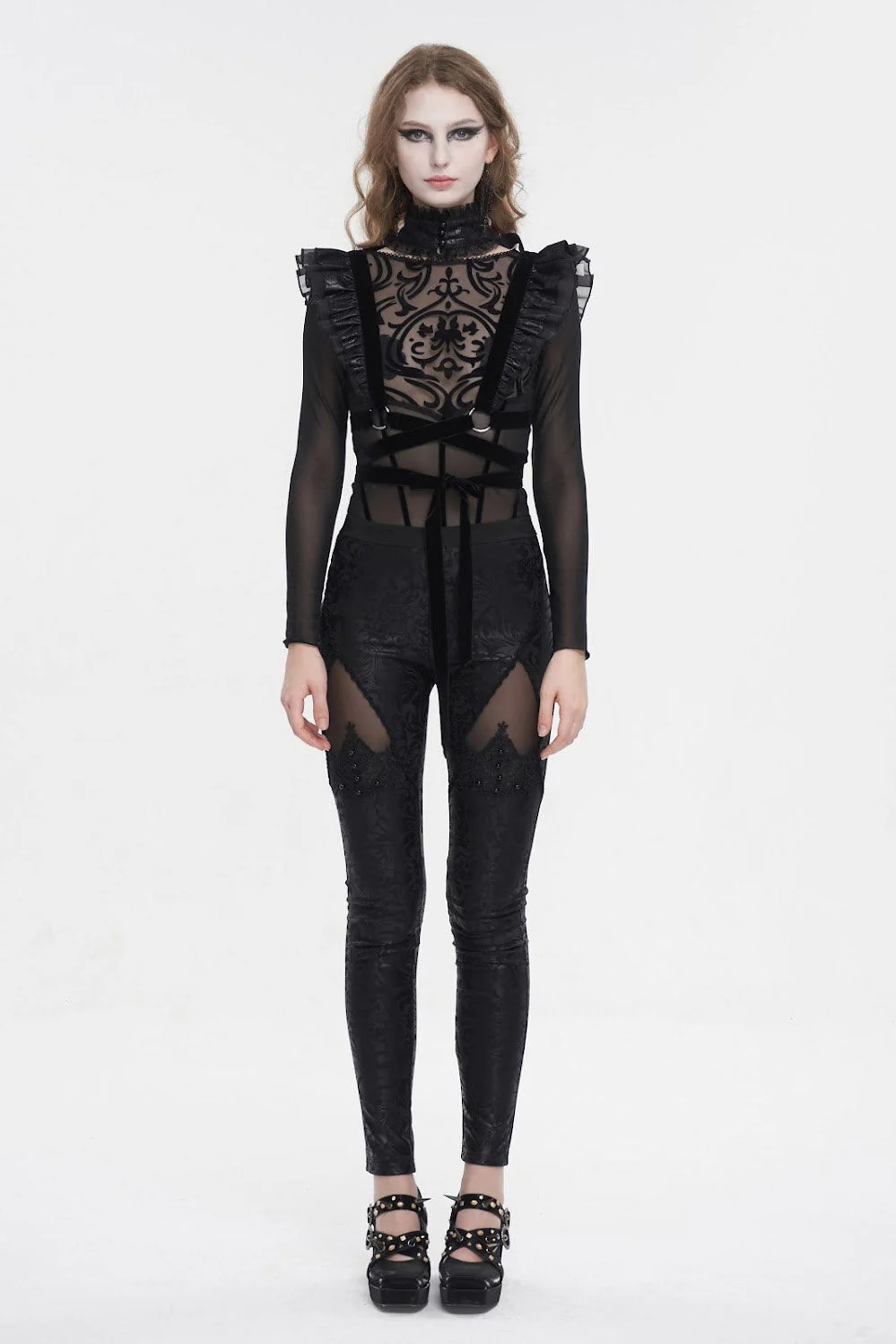 Risidual Haunting Ruffled Velvet Harness - Image 2
