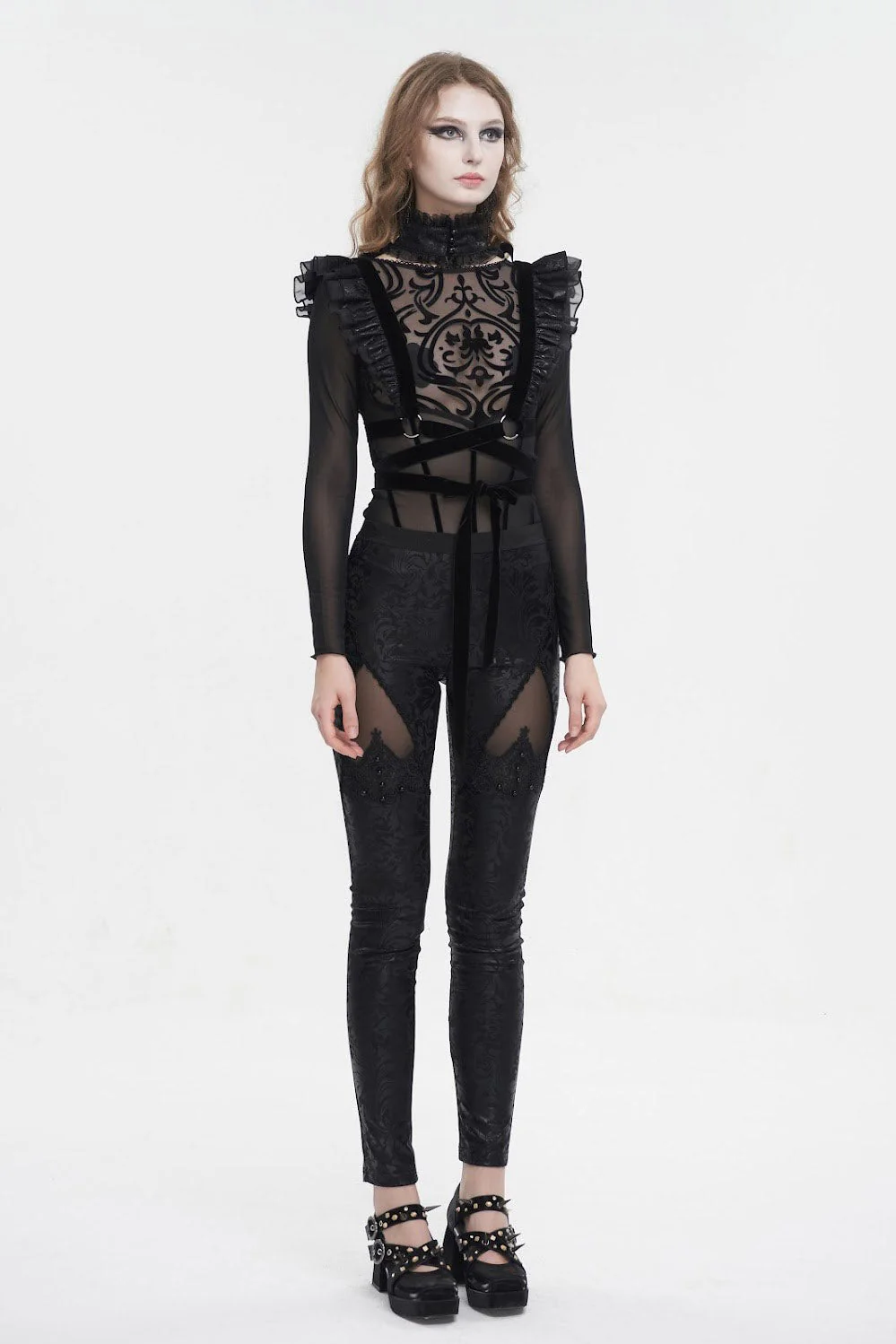 Risidual Haunting Ruffled Velvet Harness - Image 4